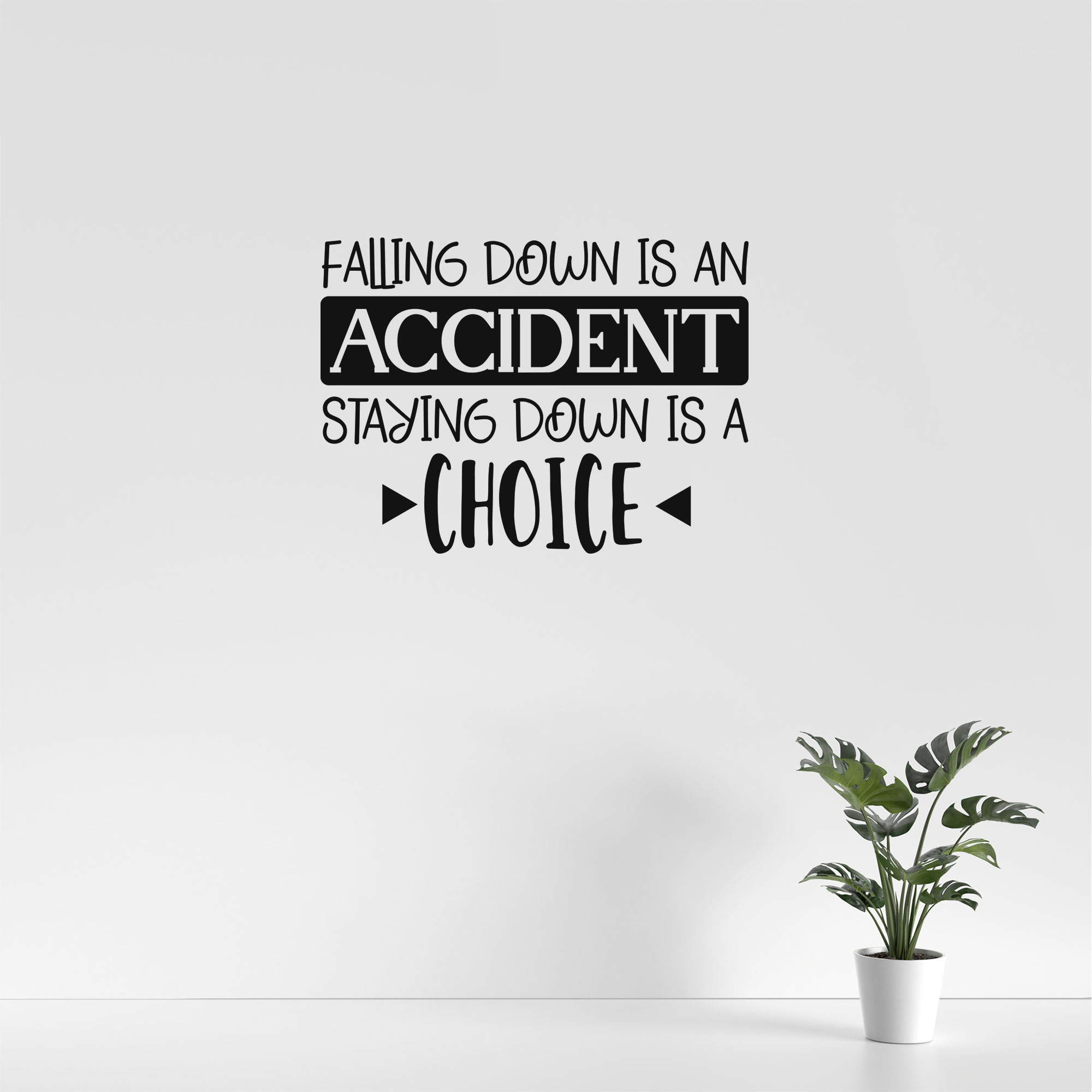 Falling down is an accident staying down