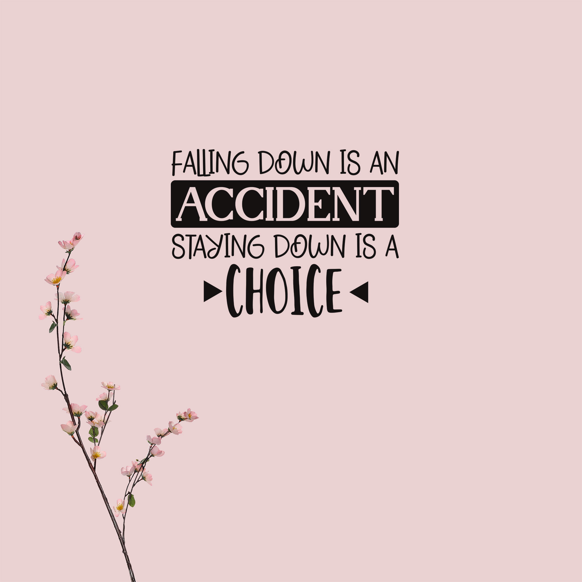 Falling down is an accident staying down