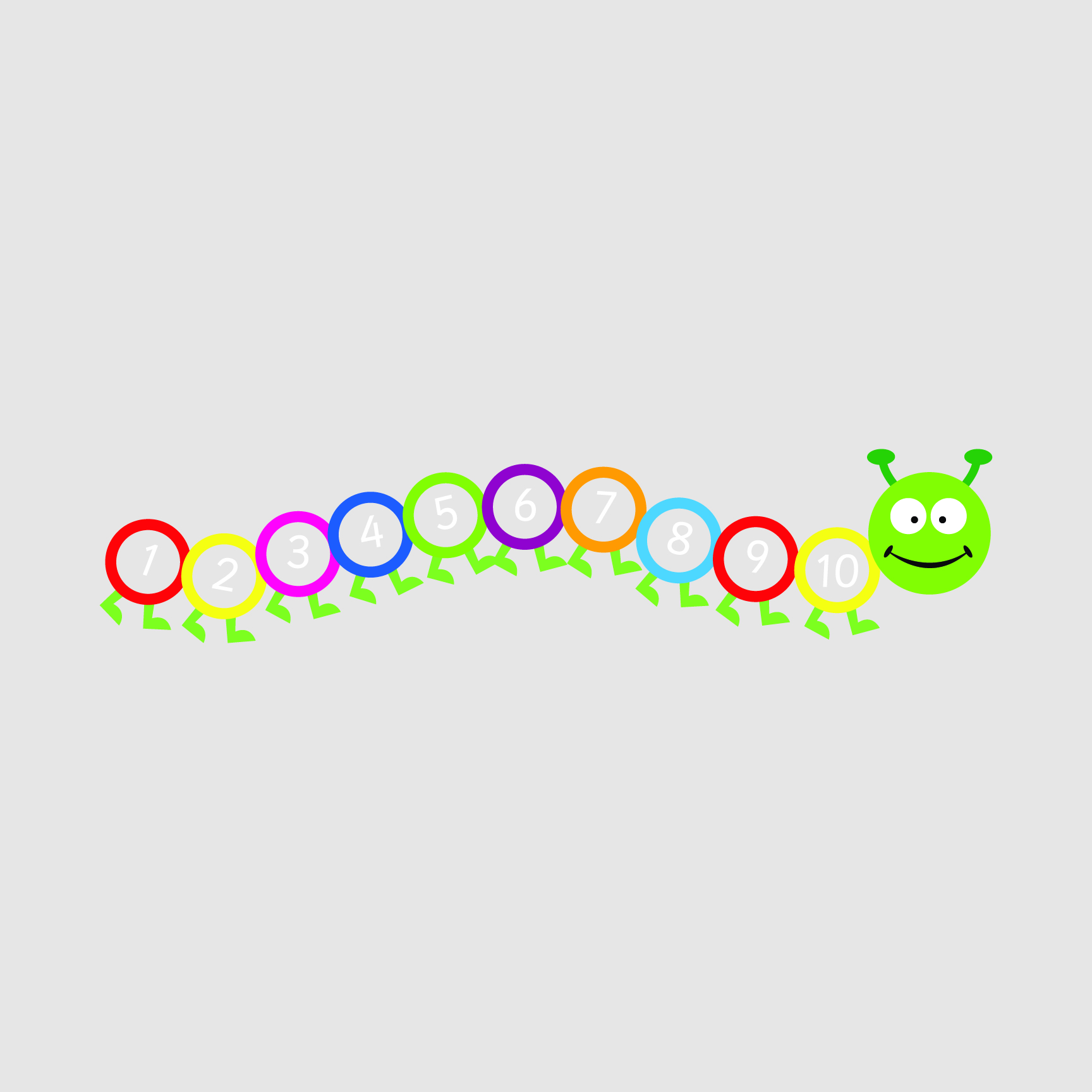 1 - 10 Outline Caterpillar